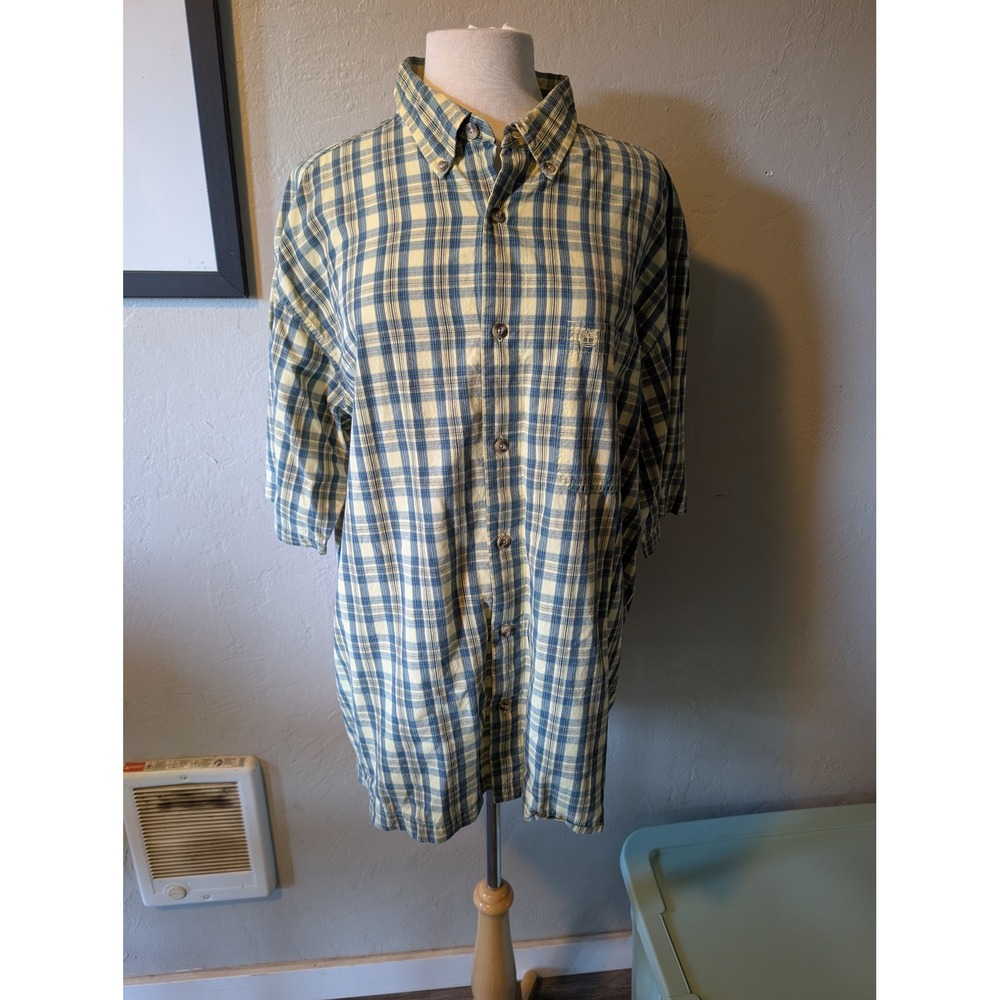 Mens‎ Plaid Timberland button down size XL